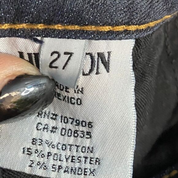 Hudson‎ Dark Washed Signature Bootcut Jeans Sz 27 - Picture 6 of 6